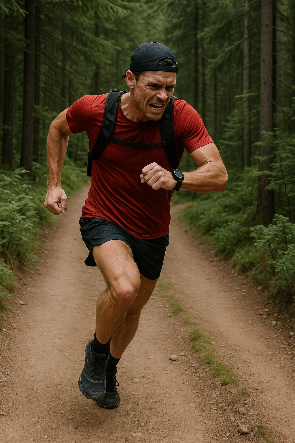 Corredor haciendo un test de FTP, clave en el entrenamiento por potencia para trail running.