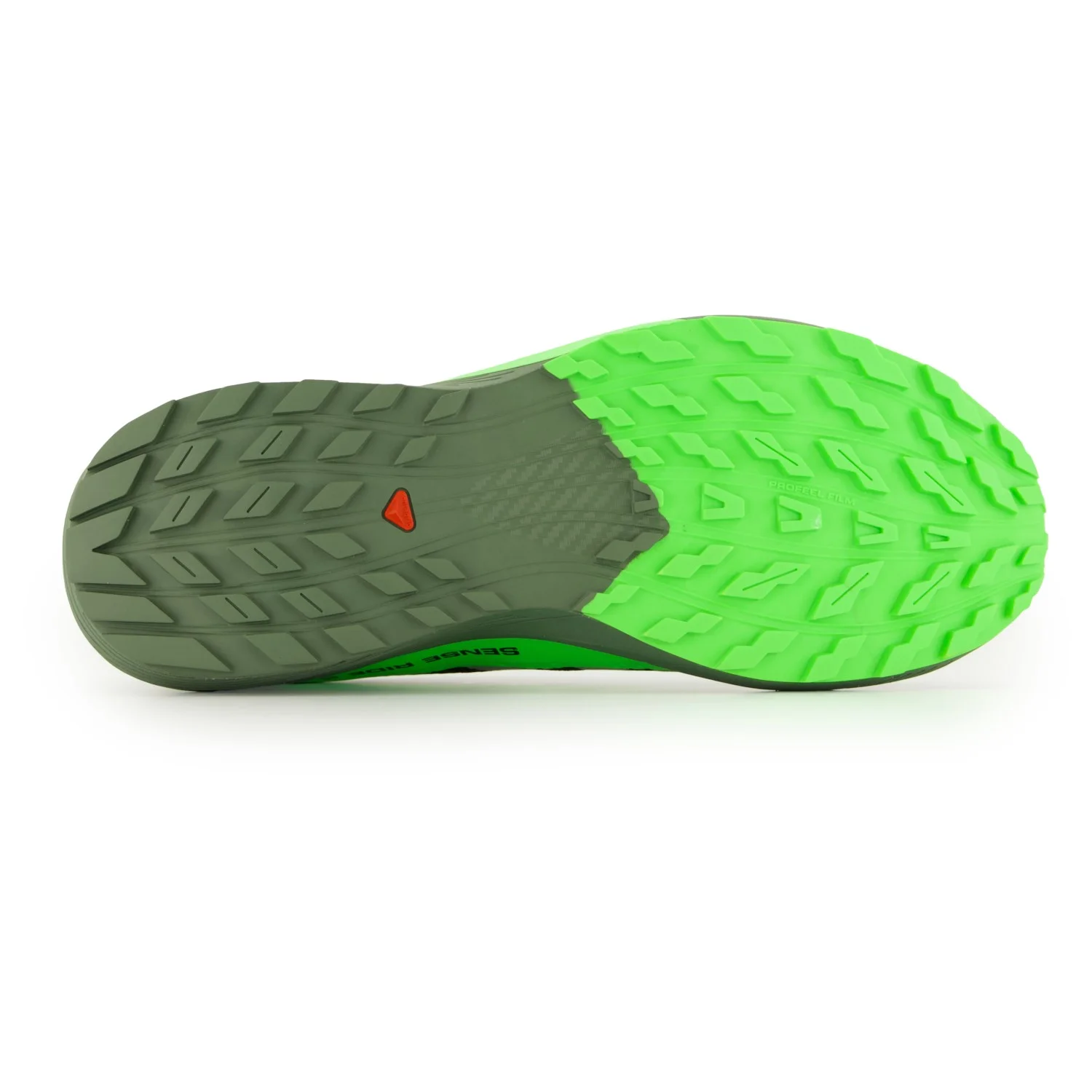 Detalle de la suela All-Terrain Contagrip de la Salomon Sense Ride 5